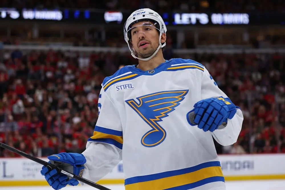 Everyone Calls Jordan Kyrou a Defensive Liability. St. Louis Controlled 59 Percent of the Chances With Him on the Ice.